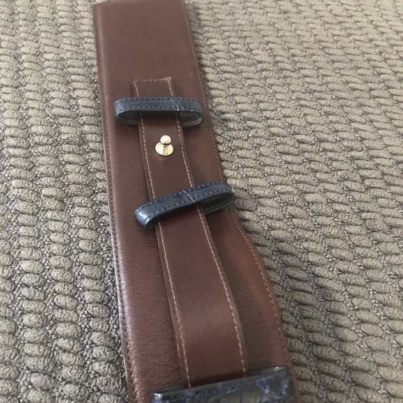 Oscar De La Renta Leather Belt, Small main image 10
